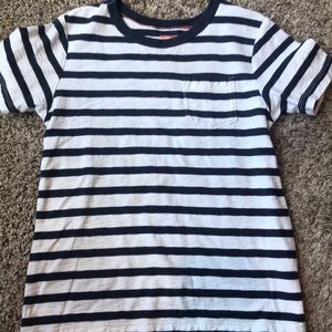 Crewcuts Navy and White Stripe Tee